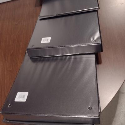 Office Supplies- Binders, Stainless Trash Can, Drawer Organizers