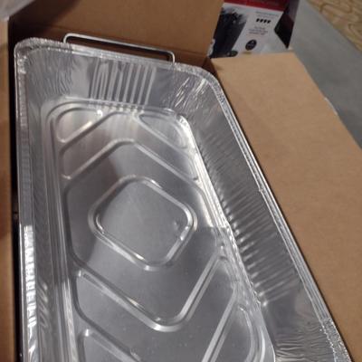 Assorted Kitchen Ware- Coffee Pot, Electric Kettle, Aluminum Buffet Pans, etc.