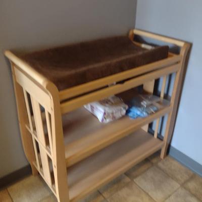Wooden Baby Changing Station