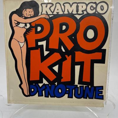 Vintage Automotive Equipment Sticker - KAMPCO Pro Kit Dyno-Tune