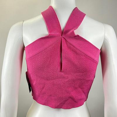 244 BALMAIN Pink Crop Top Size 42