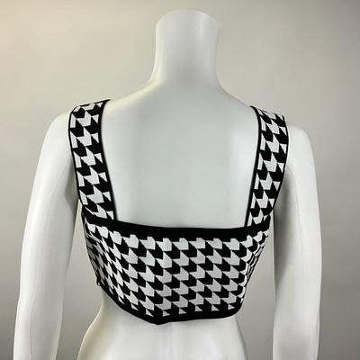 245 BALMAIN Monogram Crop Top Size 46