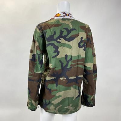 252 Bitter Grace Maillot Camo Snap Button Jacket Size Small