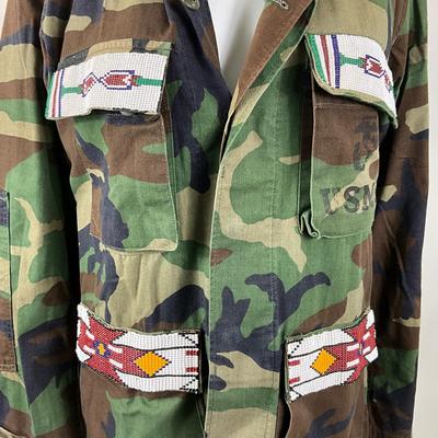 252 Bitter Grace Maillot Camo Snap Button Jacket Size Small