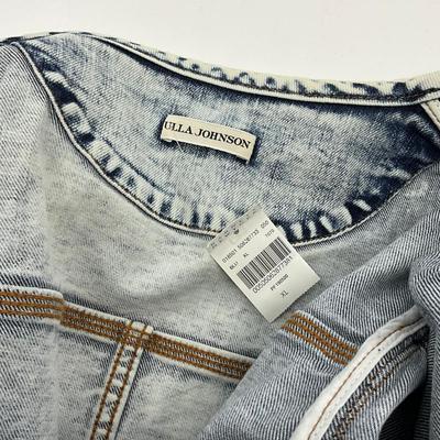 261 ULLA Johnson Denim Whitewashed Jacket Size XL
