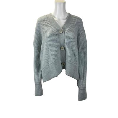 264 V-Neck Button Mohair Sweater Size L