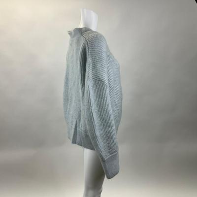 264 V-Neck Button Mohair Sweater Size L