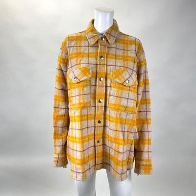 266 ISABEL MARANT x ÉTOILE Yellow Plaid Flannel Size 44