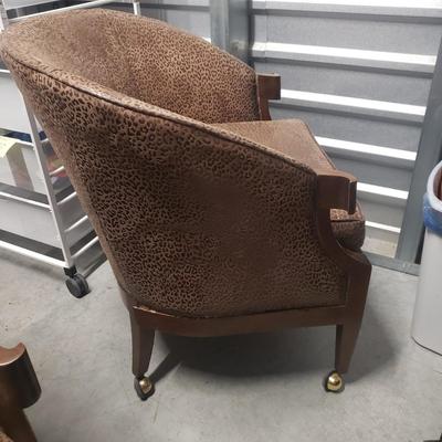 Pair of Vintage Baker Barrel Chairs (1018BR-KD)