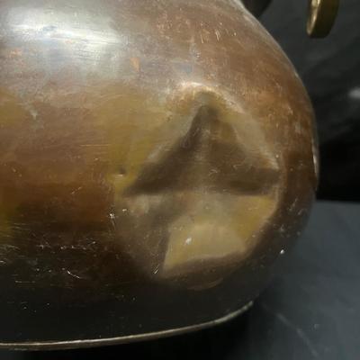 Copper Pot & Pitcher With Brass Handles (1020CR-MG)