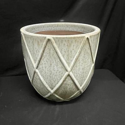 Two Large Glazed Terracotta Pots (1020FR-MG)