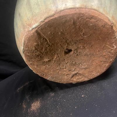 Two Large Glazed Terracotta Pots (1020FR-MG)