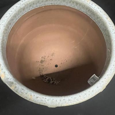 Two Large Glazed Terracotta Pots (1020FR-MG)