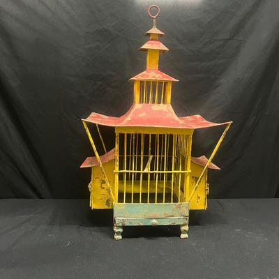 Vintage Metal Birdcage (1020FR-MG)