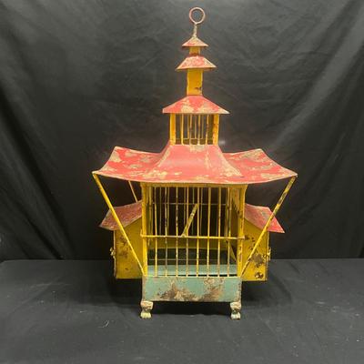 Vintage Metal Birdcage (1020FR-MG)