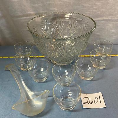 Vintage Punch Bowl and Cups
