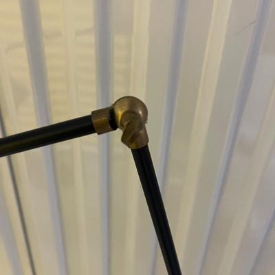 Pair of Black Metal Adjustable Floor Lamps (1018CR-MG)