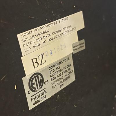 Pair of Black Metal Adjustable Floor Lamps (1018CR-MG)