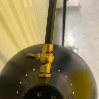 Pair of Black Metal Adjustable Floor Lamps (1018CR-MG)