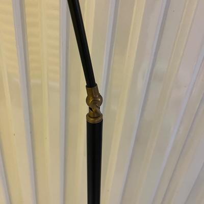 Pair of Black Metal Adjustable Floor Lamps (1018CR-MG)