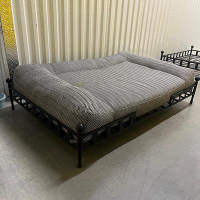Two Amalfi Iron Dog Beds With Matching Cushion & More (1020CR-MG)