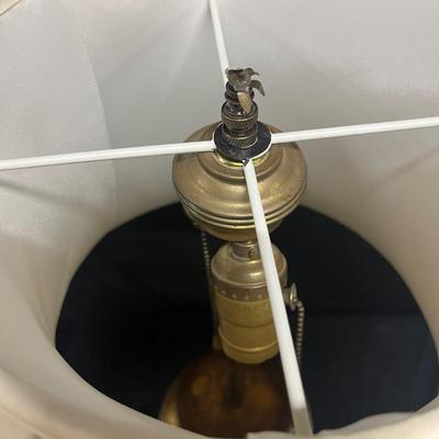 Painted Ceramic Table Lamp (1020CR-MG)