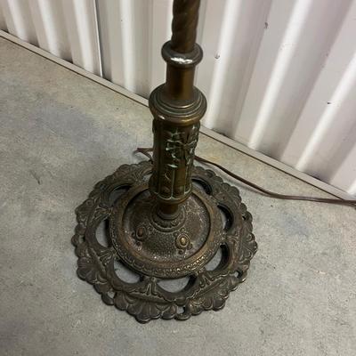 Brass & Stone Floor Lamp (1020CR-MG)