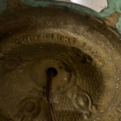 Brass & Stone Floor Lamp (1020CR-MG)