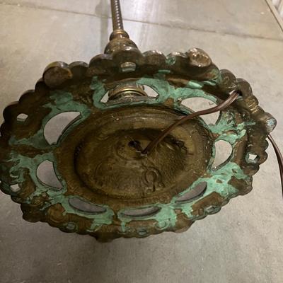 Brass & Stone Floor Lamp (1020CR-MG)