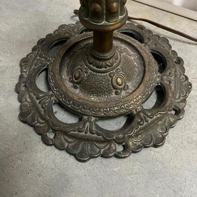Brass & Stone Floor Lamp (1020CR-MG)