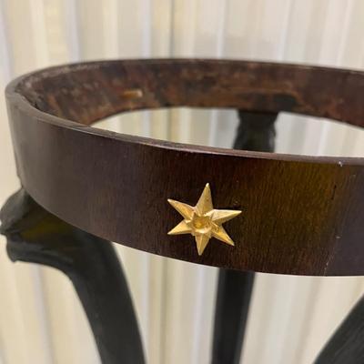 Antique Federal Wooden & Stone Plant Stand (1020CL-MG)