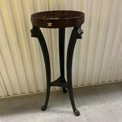 Antique Federal Wooden & Stone Plant Stand (1020CL-MG)