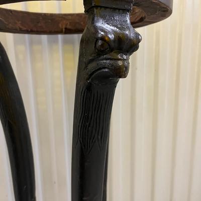 Antique Federal Wooden & Stone Plant Stand (1020CL-MG)