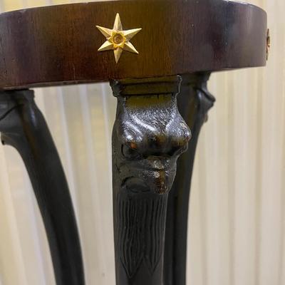 Antique Federal Wooden & Stone Plant Stand (1020CL-MG)