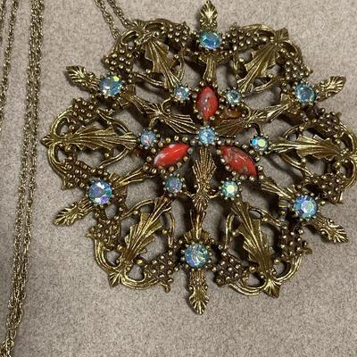Emmons Art Deco pendant on chain