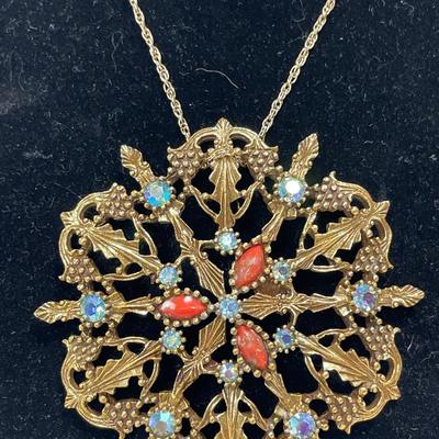 Emmons Art Deco pendant on chain