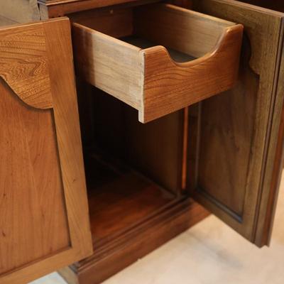 HICKORY Solid Walnut Slide Top Server Buffet