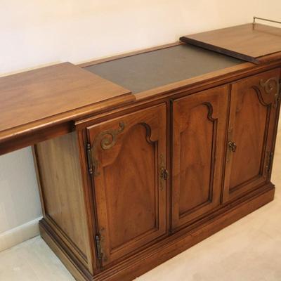 HICKORY Solid Walnut Slide Top Server Buffet
