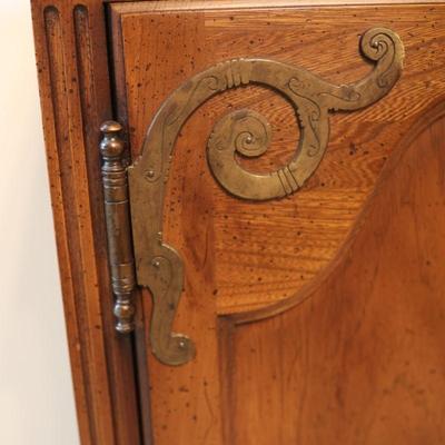HICKORY Solid Walnut Slide Top Server Buffet