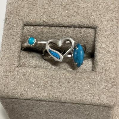 Sterling and turquoise jewelry