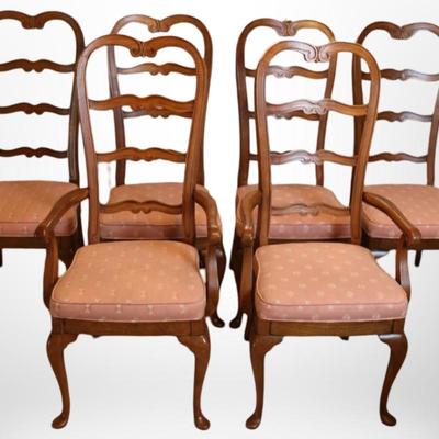 Tall Back French Ladder-back Chairs (6)