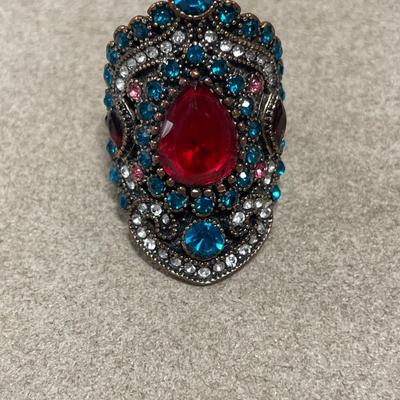 Insanely cool heavy stone ring