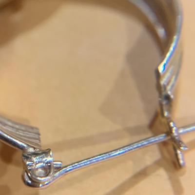 14k Yellow Gold Estate Hoop Earrings