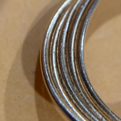 14k Yellow Gold Estate Hoop Earrings