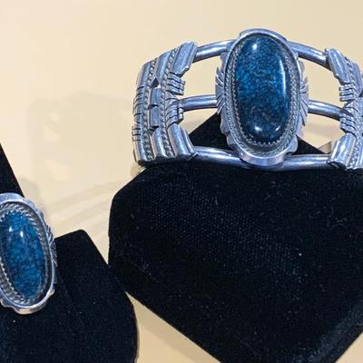 Matching Sterling Benjamin Boyd Designed Estate Bracelet & Ring