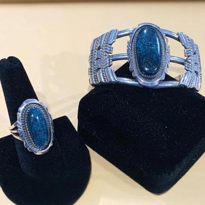 Matching Sterling Benjamin Boyd Designed Estate Bracelet & Ring