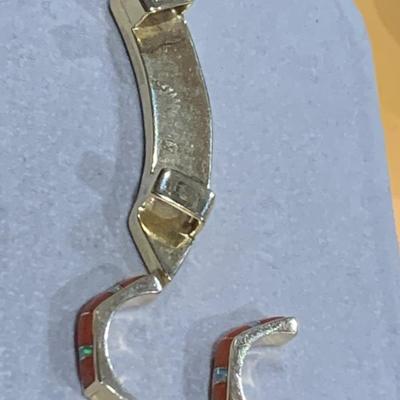 Heavy 14k Yellow Gold Pendant & Matching Earrings