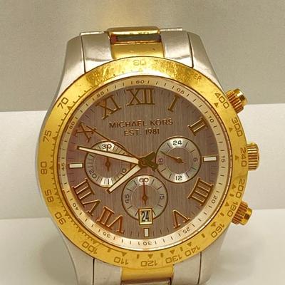 LOT 28: Michael Kors Two Tone Watch - MK 8229
