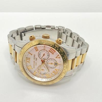 LOT 28: Michael Kors Two Tone Watch - MK 8229