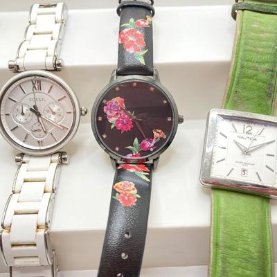 LOT 29: Collection of Watches - Guess, Fossil, Nautica, INC and More